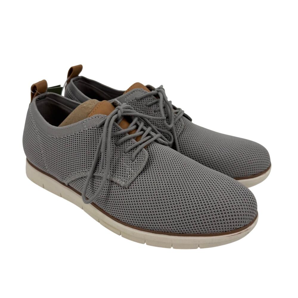 Goodfellow & Co Men’s Kev Knit Dress Shoes Gray Casual Oxford Lace Up Size 7